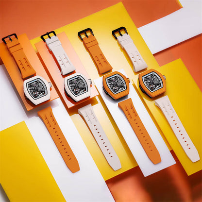 TSAR BOMBA Atomic TB8218 Automatic Watch FluoroRubber Set