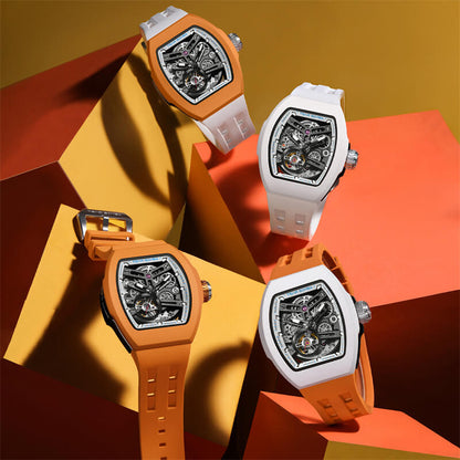 TSAR BOMBA Atomic TB8218 Automatic Watch FluoroRubber Set