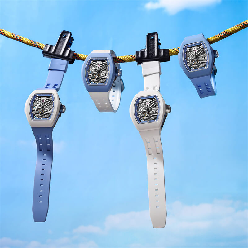 TSAR BOMBA Atomic TB8218 Automatic Watch FluoroRubber Set