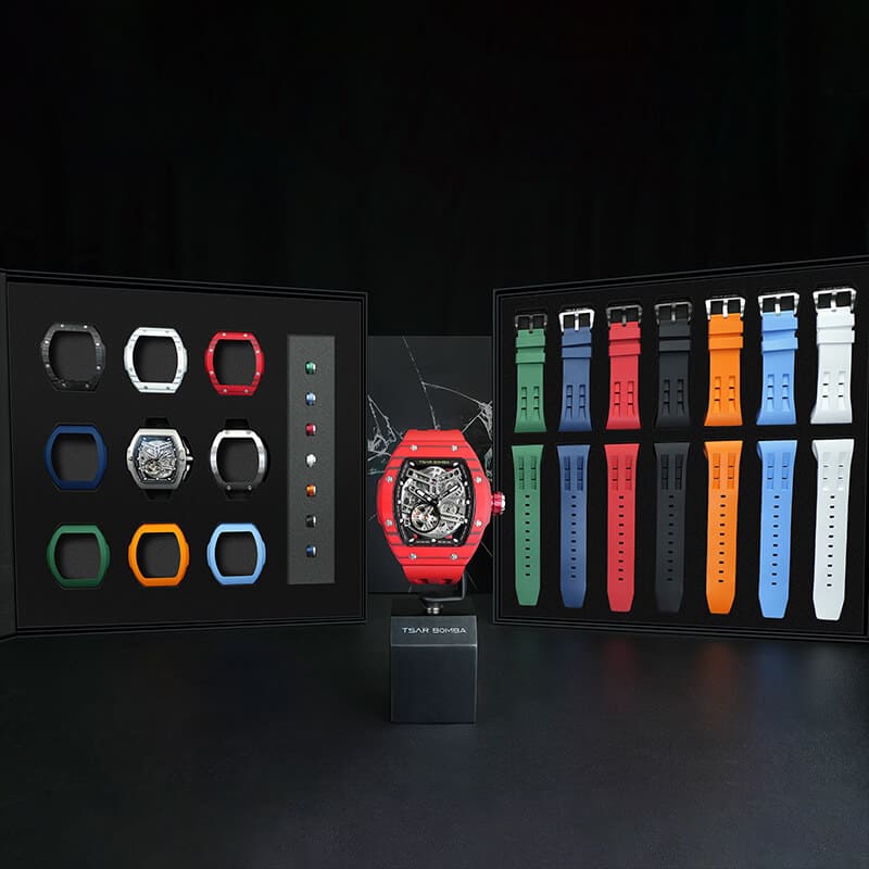 TSAR BOMBA Atomic TB8218 Automatic Watch Interchangeable Combo Set