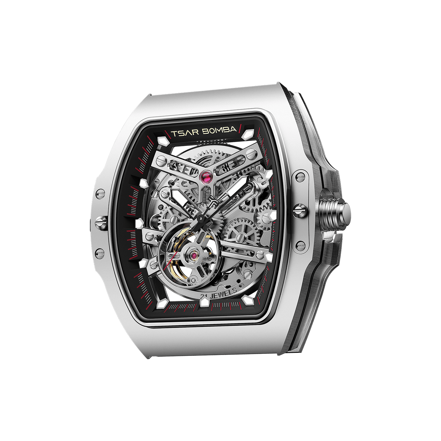 TSAR BOMBA Atomic TB8218 Automatic Watch FluoroRubber Set