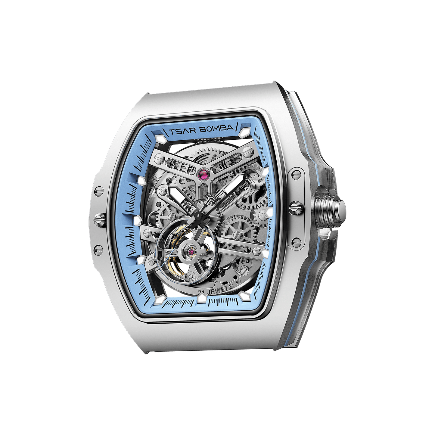 TSAR BOMBA Atomic TB8218 Automatic Watch FluoroRubber Set