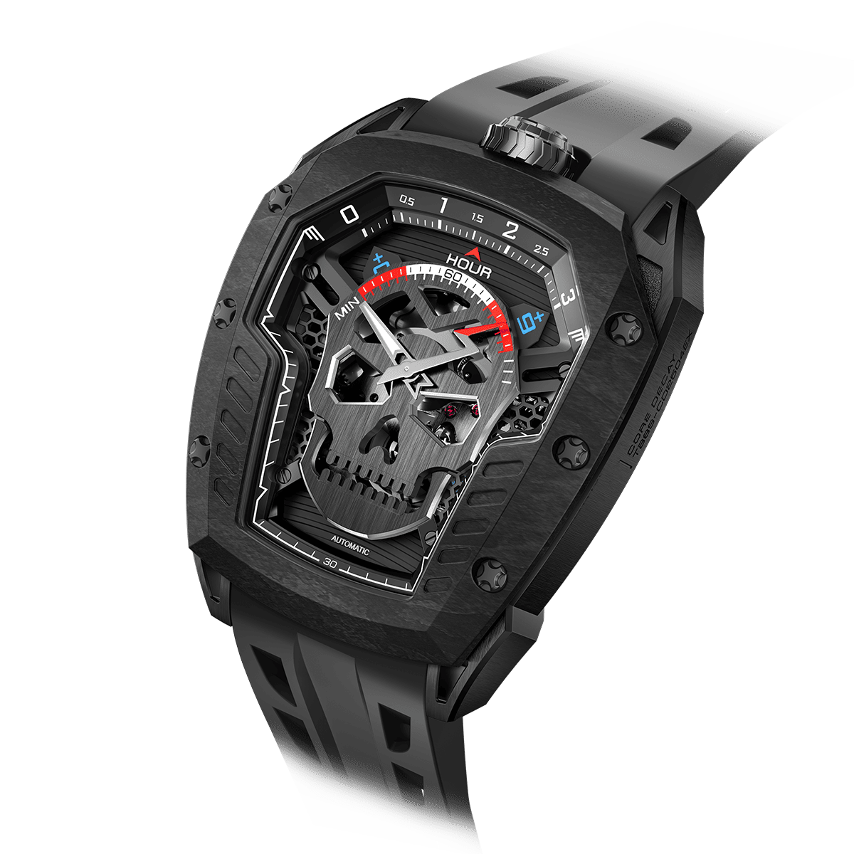 Tsarbomba Reactor-Core Decay Mechanical Carbon Fiber Watch