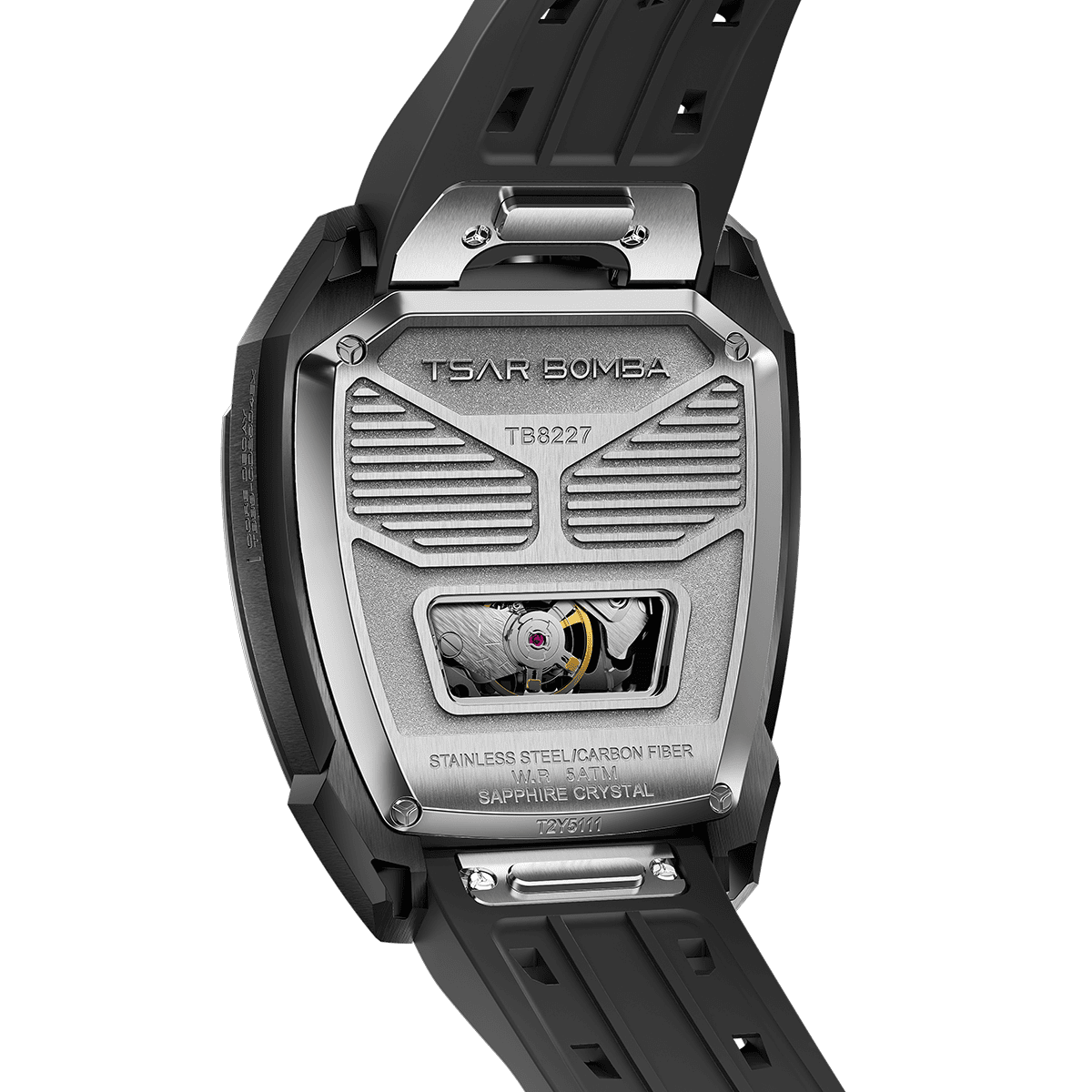 Tsarbomba Reactor-Core Decay Mechanical Carbon Fiber Watch