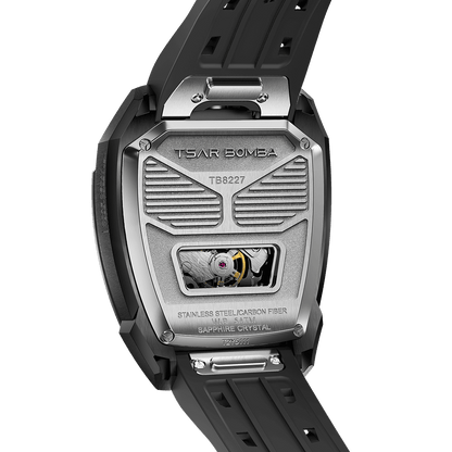 Tsarbomba Reactor-Core Decay Mechanical Carbon Fiber Watch