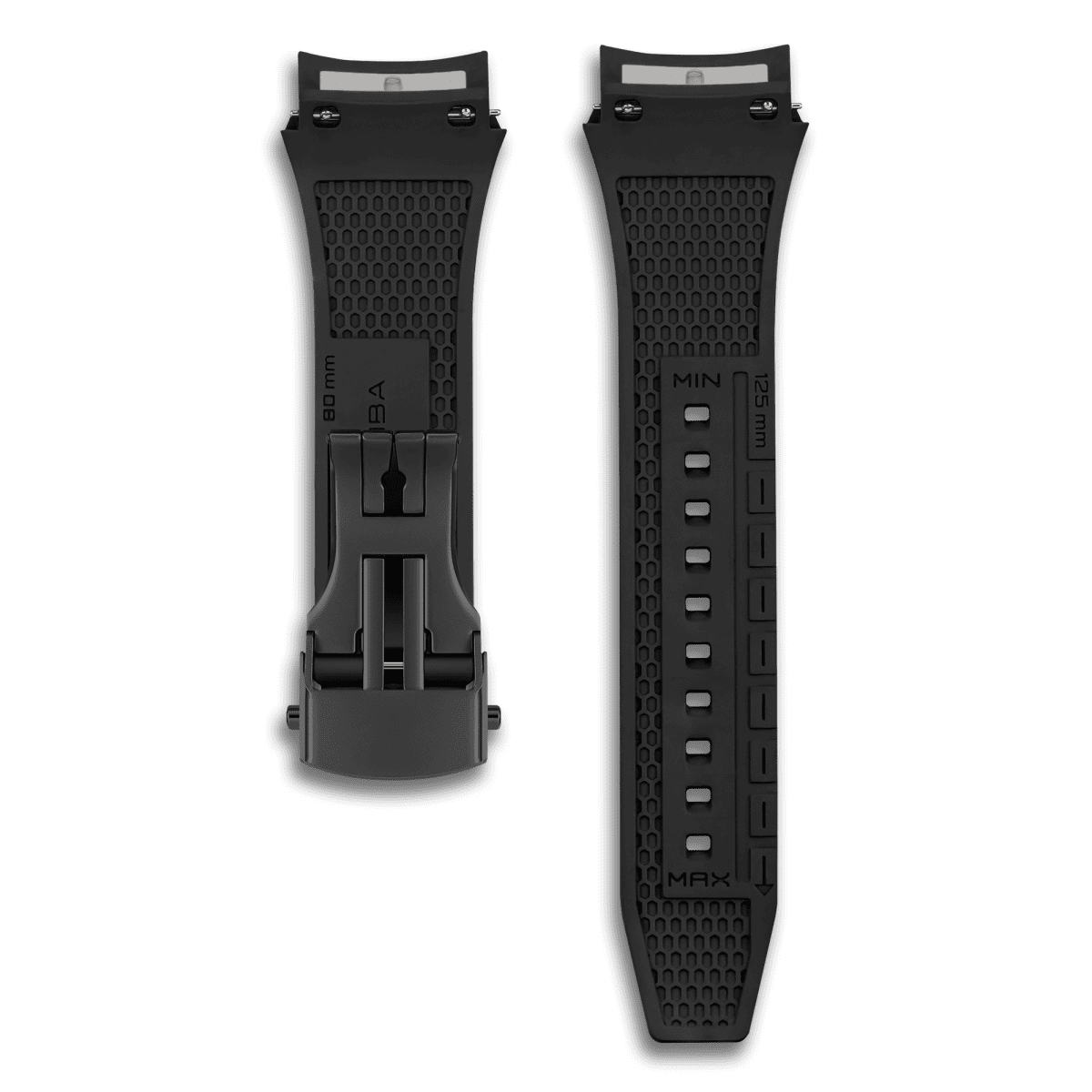 TSAR BOMBA Dark Matter Fluororubber Replacement Watch Strap