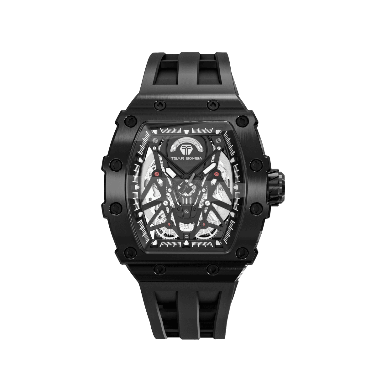 TSAR BOMBA Elemental TB8207A Men's Automatic Tonneau Wrist Watch