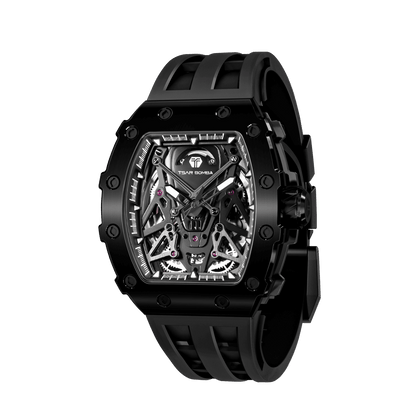 TSAR BOMBA Elemental TB8207A Men's Automatic Tonneau Wrist Watch