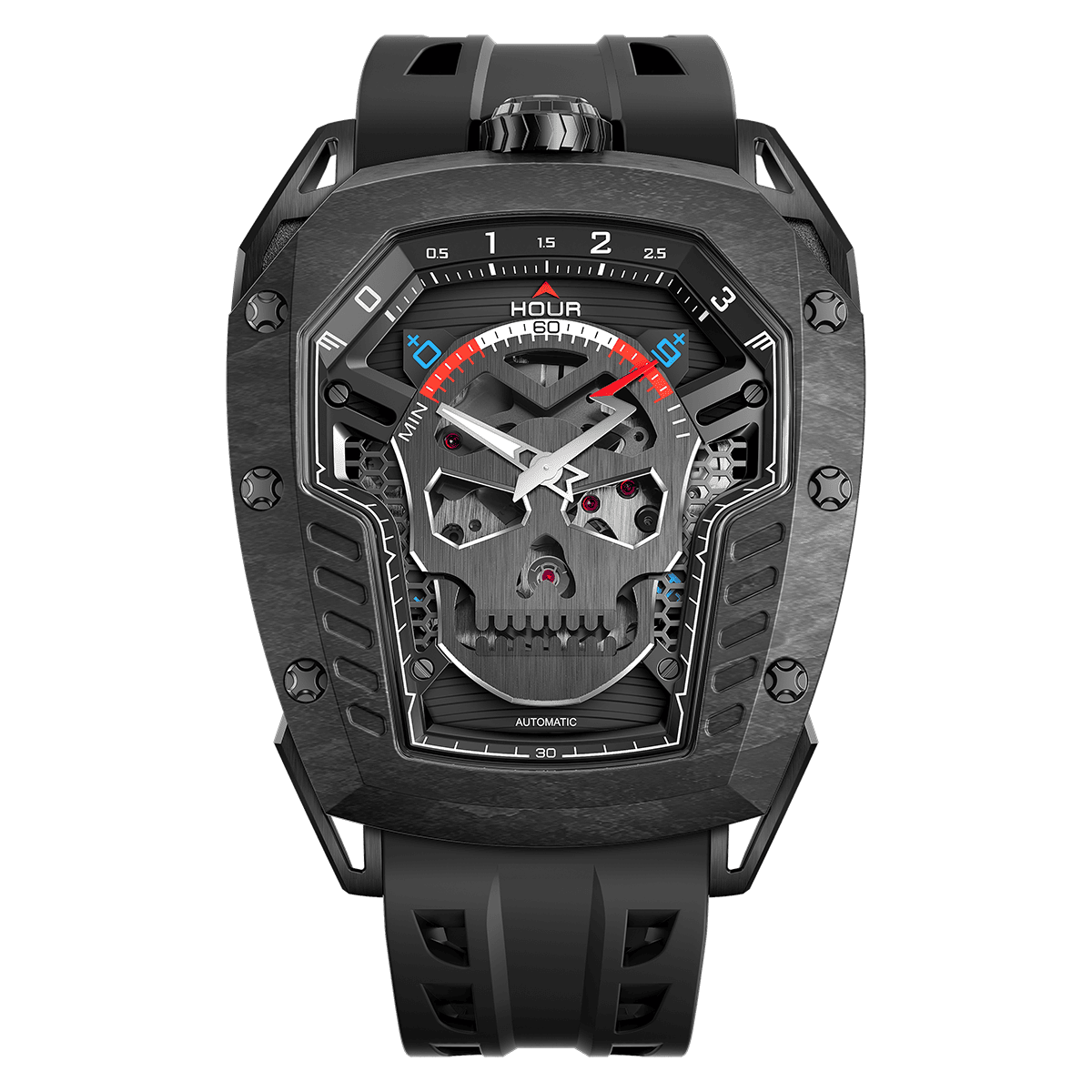 Tsarbomba Reactor-Core Decay Mechanical Carbon Fiber Watch