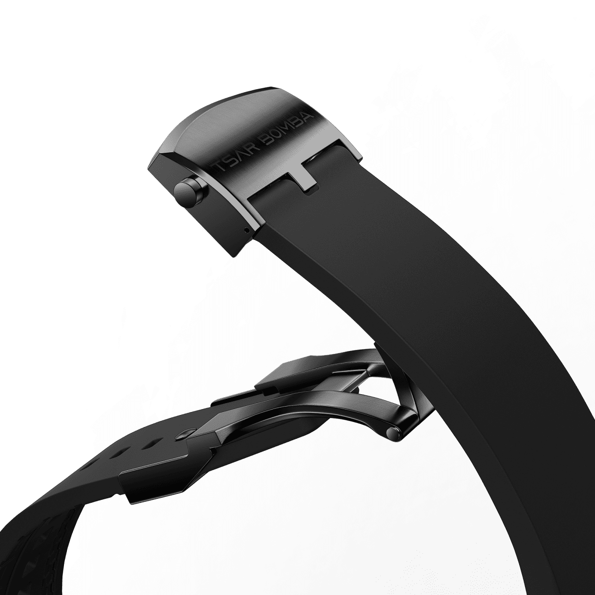 TSAR BOMBA Dark Matter Fluororubber Replacement Watch Strap