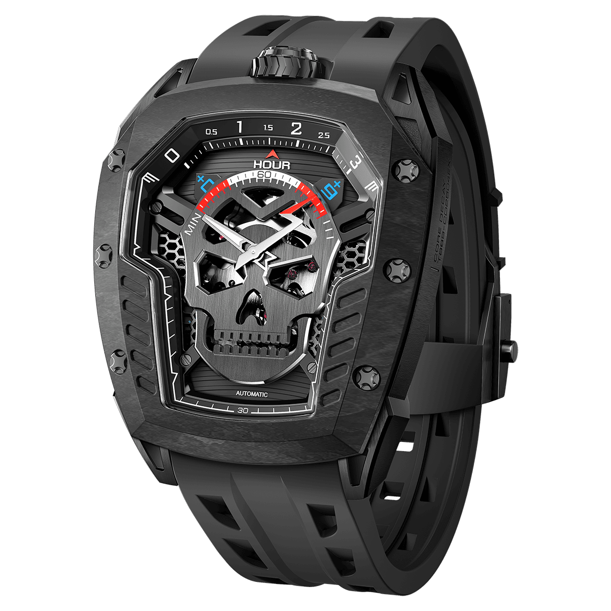 Tsarbomba Reactor-Core Decay Mechanical Carbon Fiber Watch