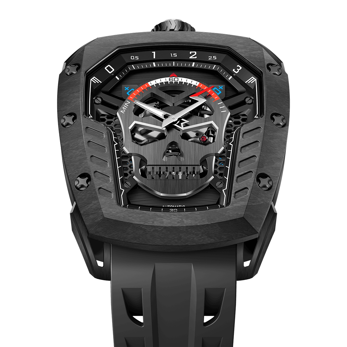 Tsarbomba Reactor-Core Decay Mechanical Carbon Fiber Watch