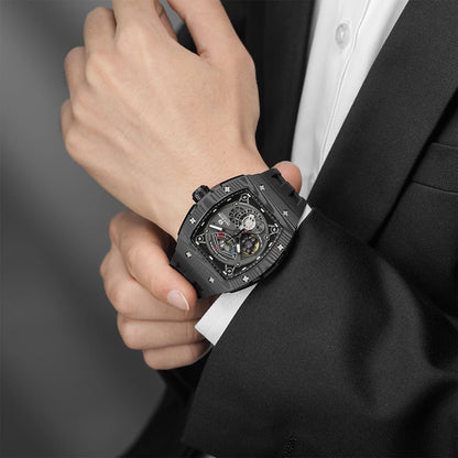 Tsarbomba Elemental TB8210CF Mechanical Carbon Fiber Watch