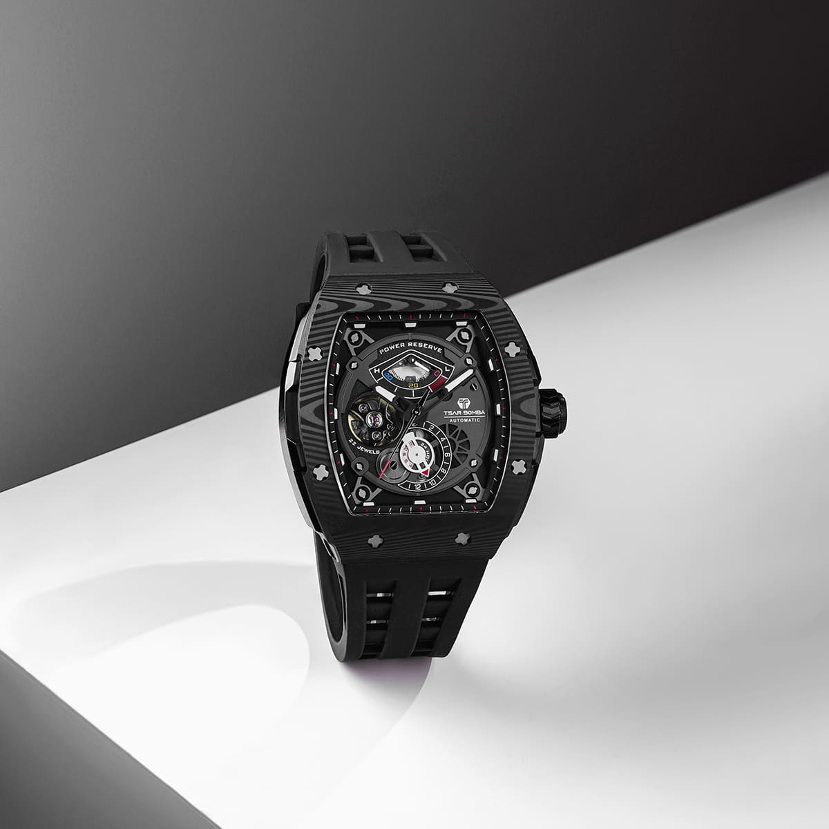 Tsarbomba Elemental TB8210CF Mechanical Carbon Fiber Watch