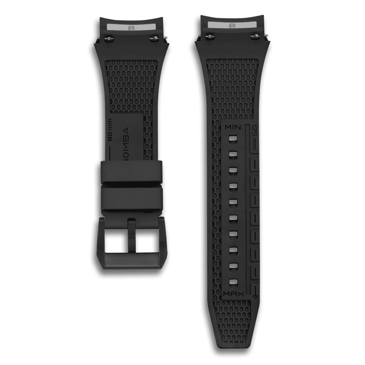 TSAR BOMBA Dark Matter Fluororubber Replacement Watch Strap