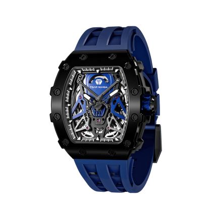 TSAR BOMBA Elemental TB8207A Men's Automatic Tonneau Wrist Watch