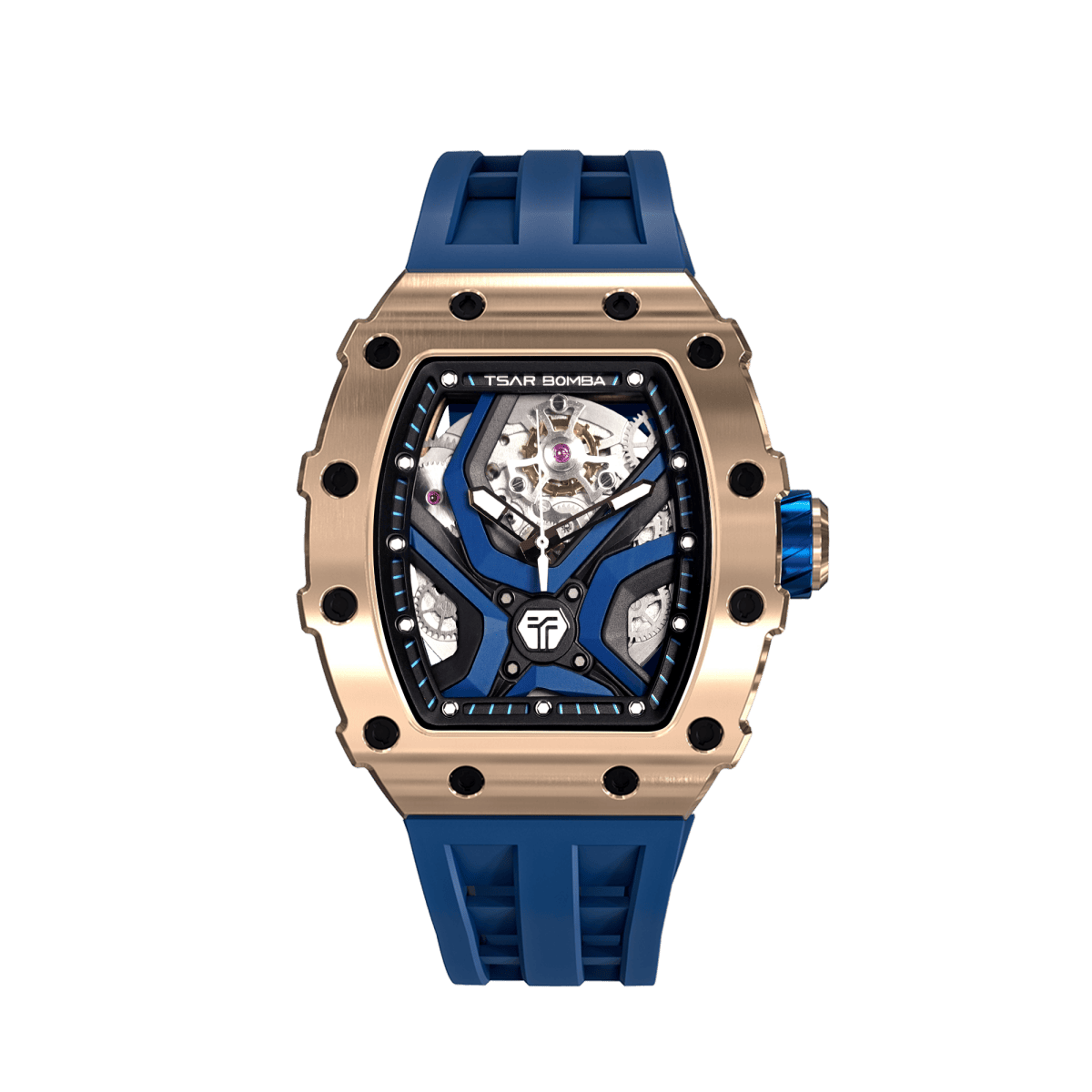 TSAR BOMBA Elemental-TB8206A Men's Tonneau Automatic Sport Watch