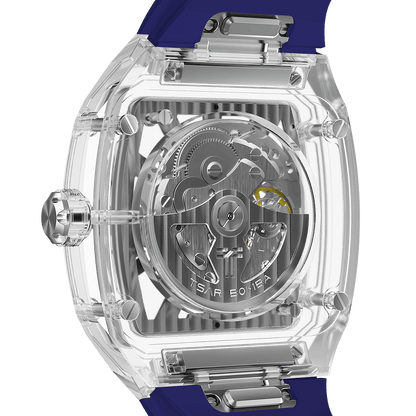 TSAR BOMBA TB8223 Women's Tonneau Skeleton Watch