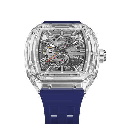 TSAR BOMBA TB8223 Women's Tonneau Skeleton Watch