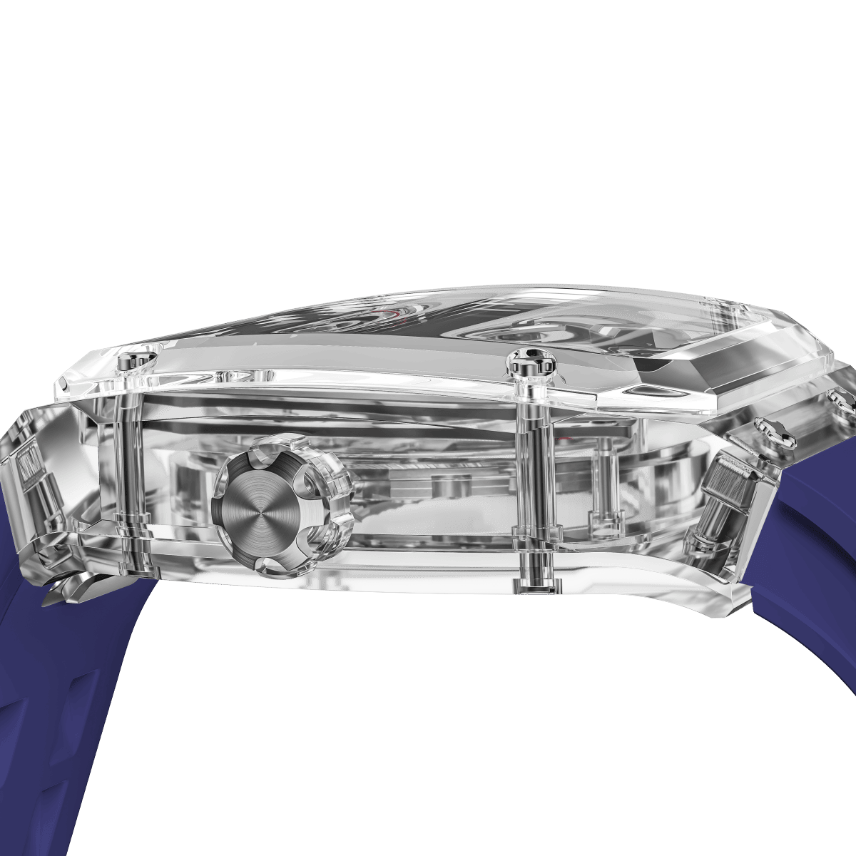 TSAR BOMBA TB8223 Women's Tonneau Skeleton Watch