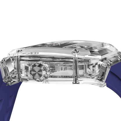 TSAR BOMBA TB8223 Women's Tonneau Skeleton Watch