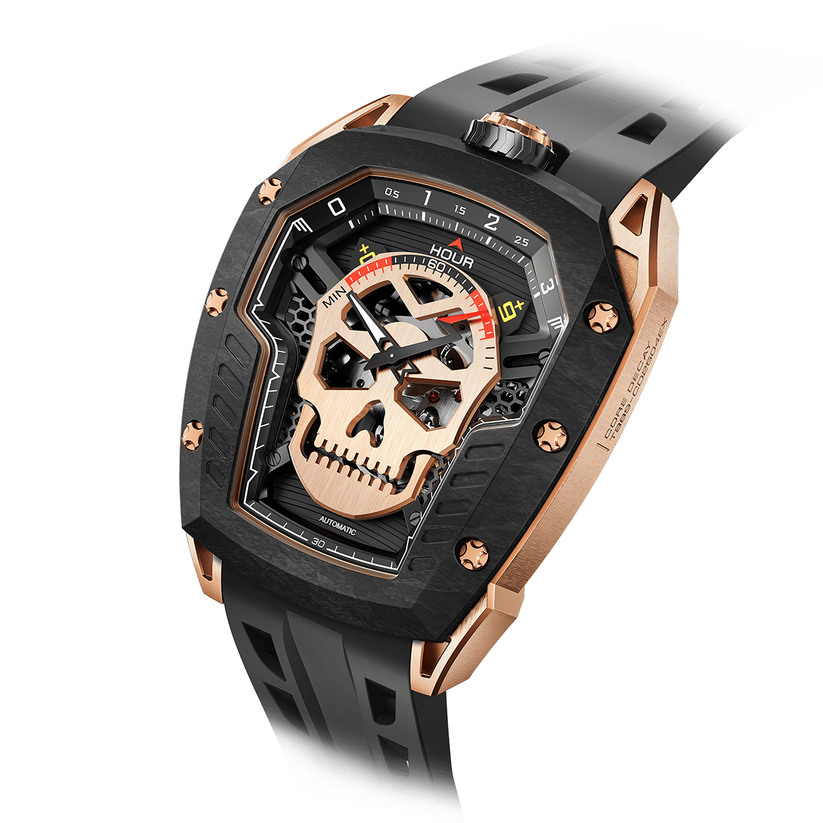 Tsarbomba Reactor-Core Decay Mechanical Carbon Fiber Watch