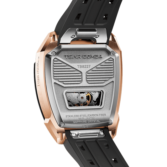 Tsarbomba Reactor-Core Decay Mechanical Carbon Fiber Watch