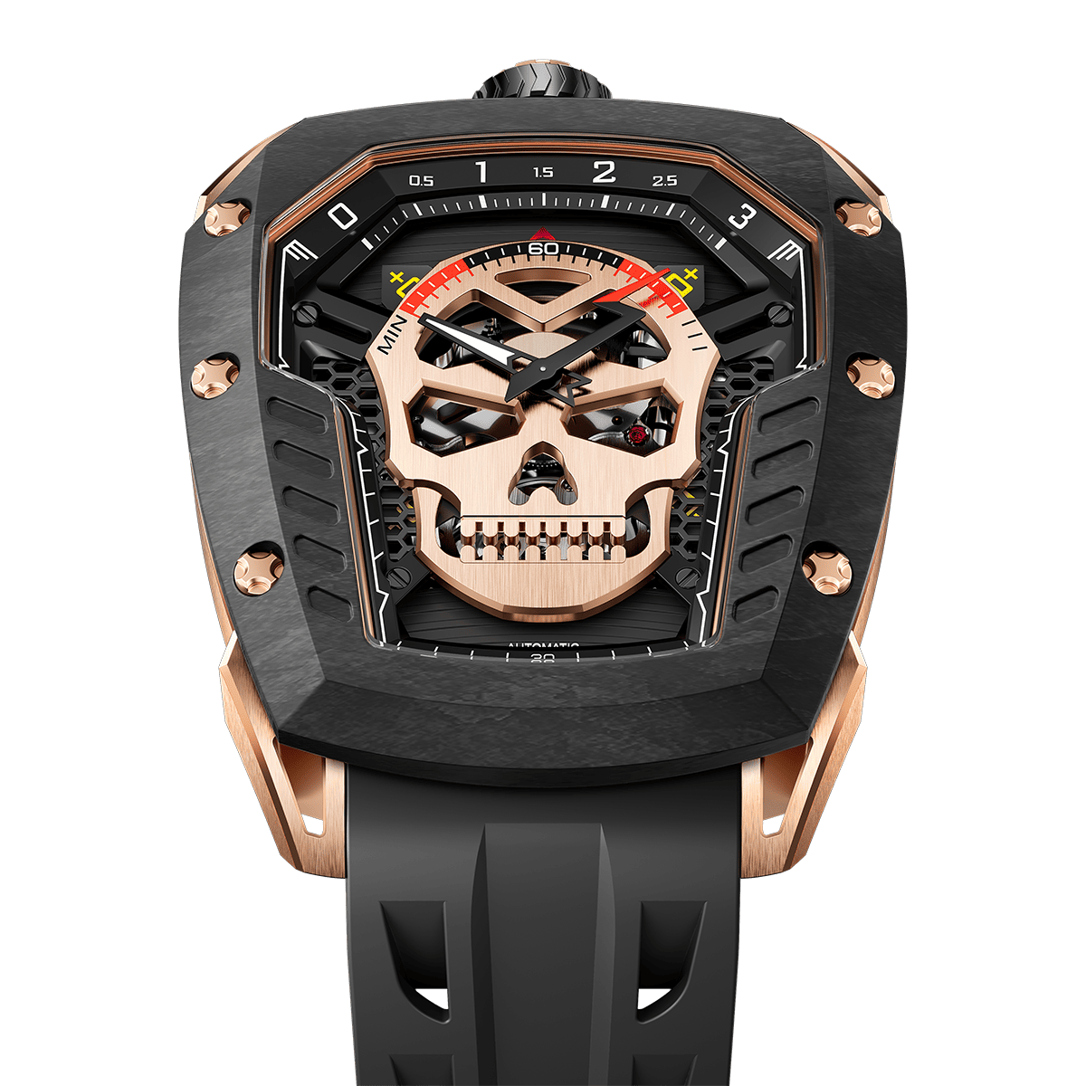 Tsarbomba Reactor-Core Decay Mechanical Carbon Fiber Watch