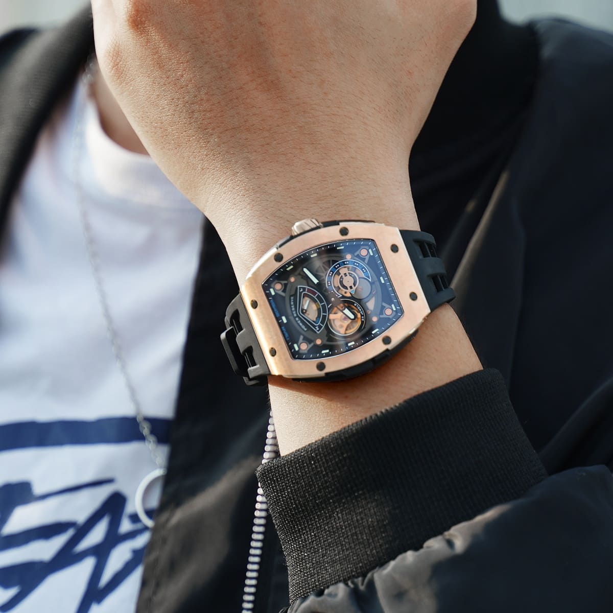Tsarbomba Elemental TB8210A Men's Luxury Chronograph Watch