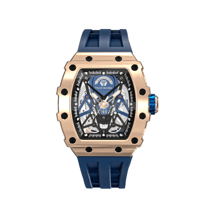 TSAR BOMBA Elemental TB8207A Men's Automatic Tonneau Wrist Watch