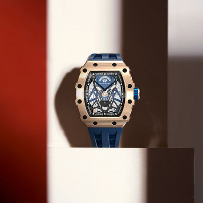 TSAR BOMBA Elemental TB8207A Men's Automatic Tonneau Wrist Watch
