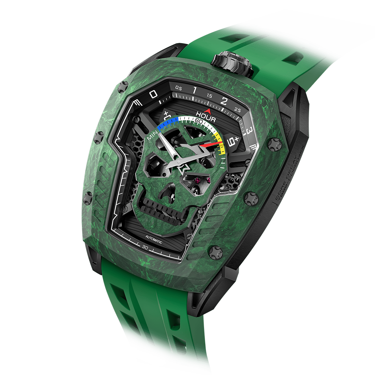 Tsarbomba Reactor-Core Decay Mechanical Carbon Fiber Watch