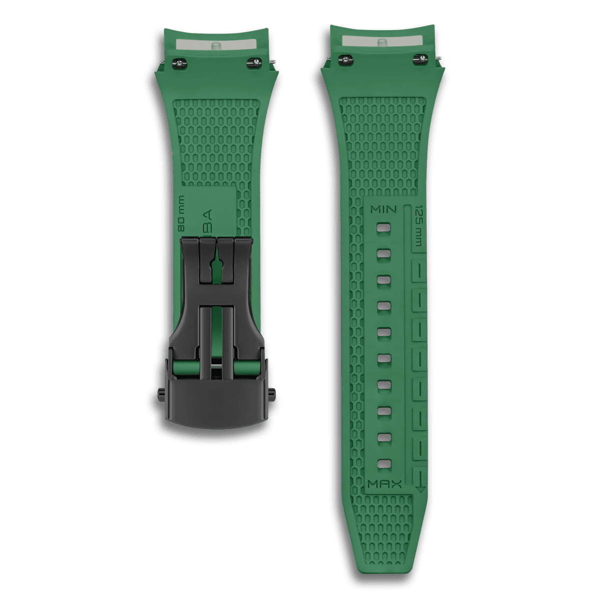 TSAR BOMBA Dark Matter Fluororubber Replacement Watch Strap