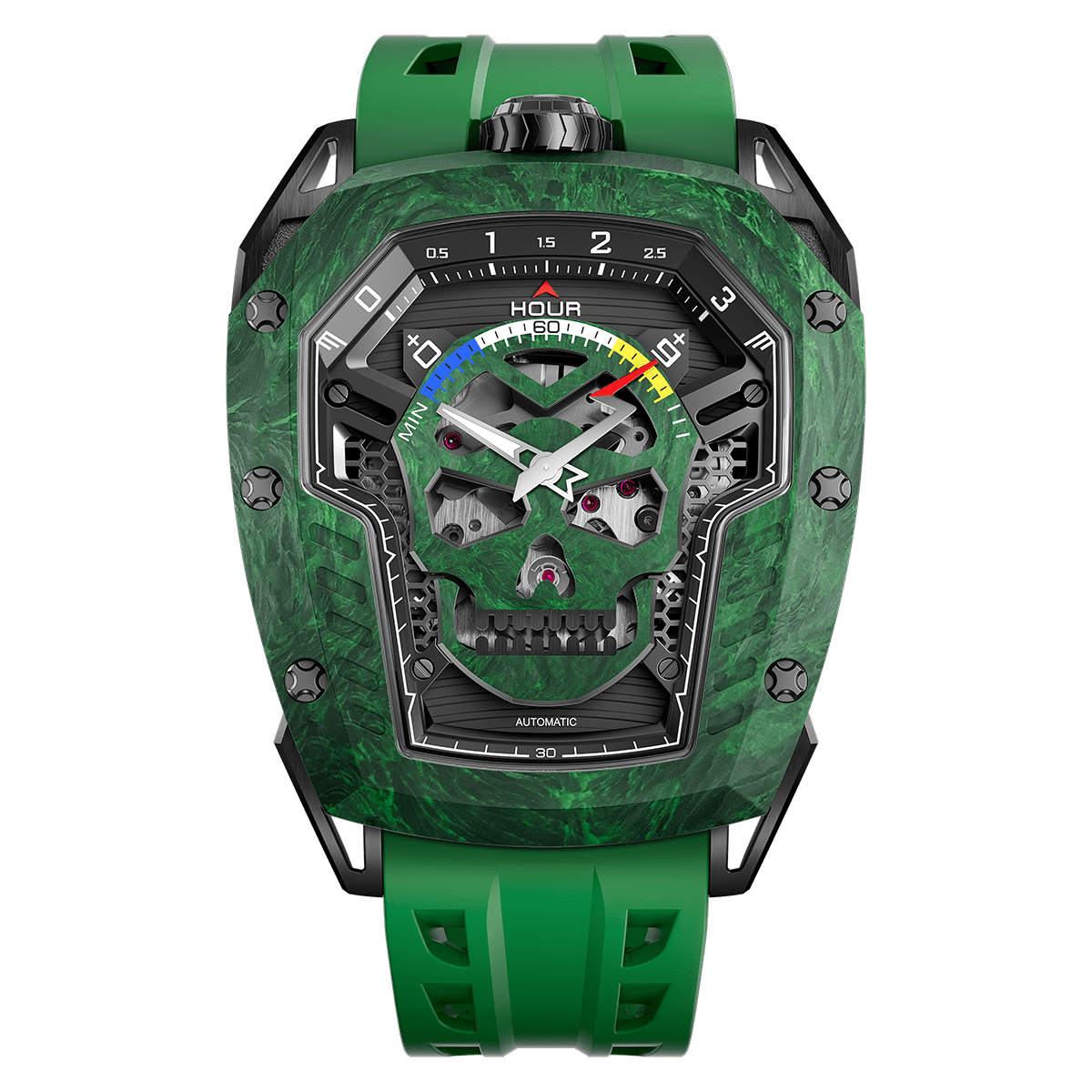 Tsarbomba Reactor-Core Decay Mechanical Carbon Fiber Watch