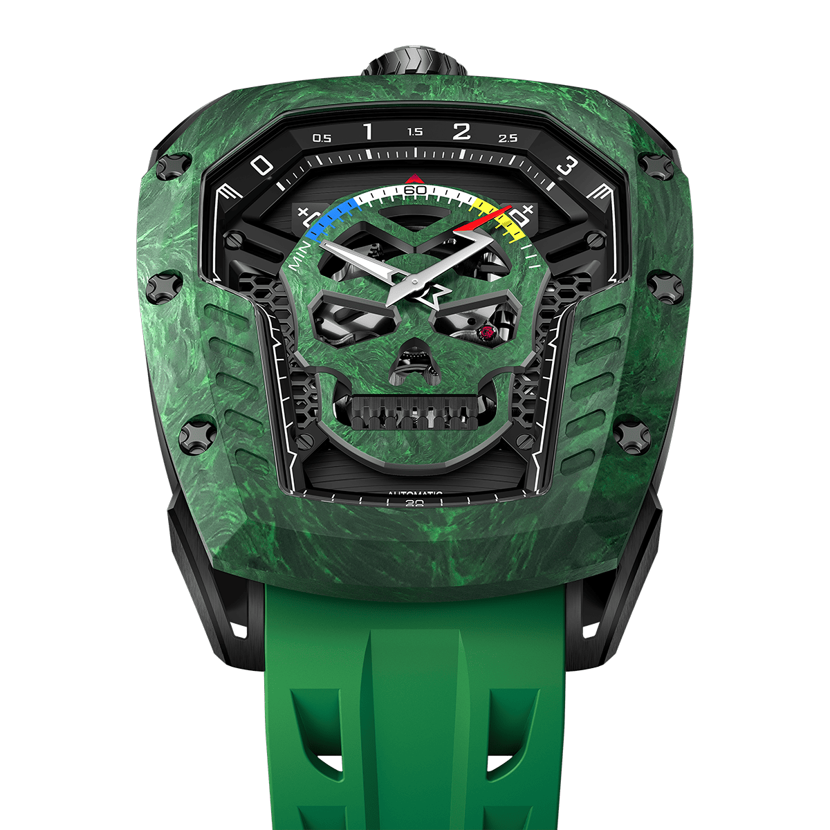 Tsarbomba Reactor-Core Decay Mechanical Carbon Fiber Watch