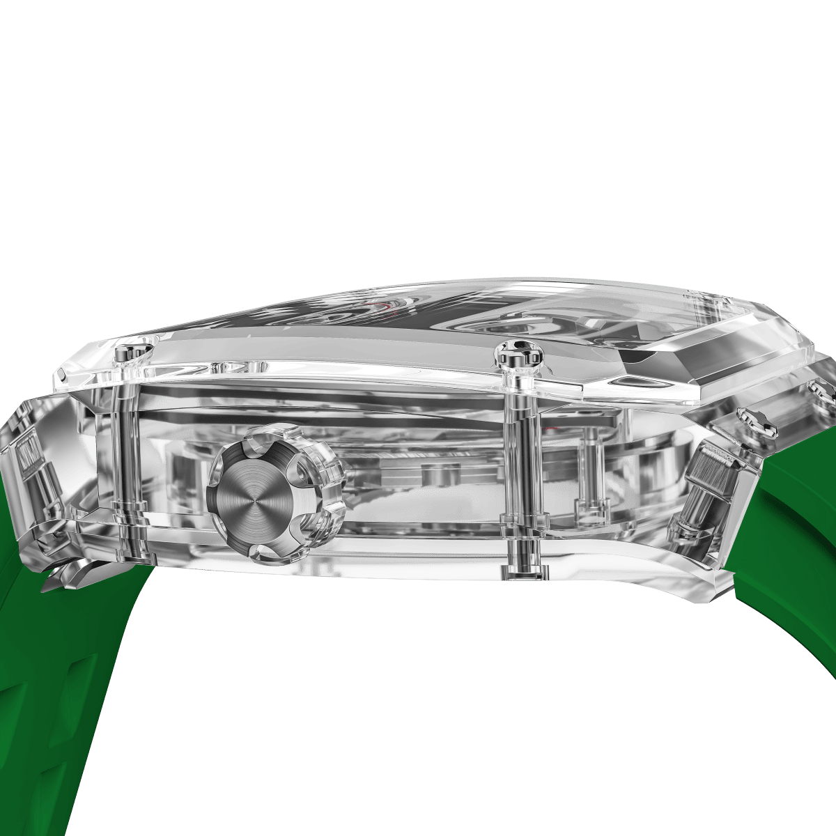 TSAR BOMBA TB8223 Women's Tonneau Skeleton Watch
