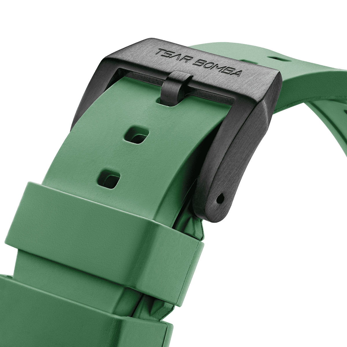 TSAR BOMBA Dark Matter Fluororubber Replacement Watch Strap