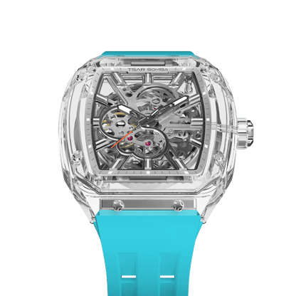 TSAR BOMBA TB8223 Women's Tonneau Skeleton Watch