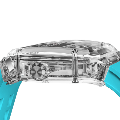 TSAR BOMBA TB8223 Women's Tonneau Skeleton Watch