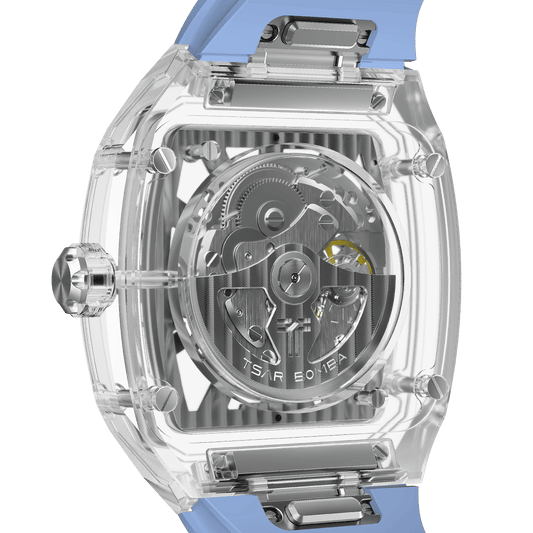 TSAR BOMBA TB8223 Women's Tonneau Skeleton Watch