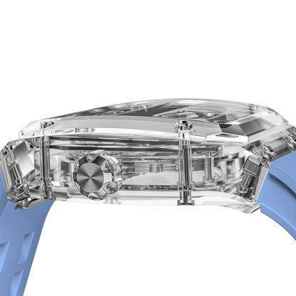 TSAR BOMBA TB8223 Women's Tonneau Skeleton Watch