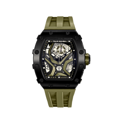 TSAR BOMBA Elemental-TB8206A Men's Tonneau Automatic Sport Watch
