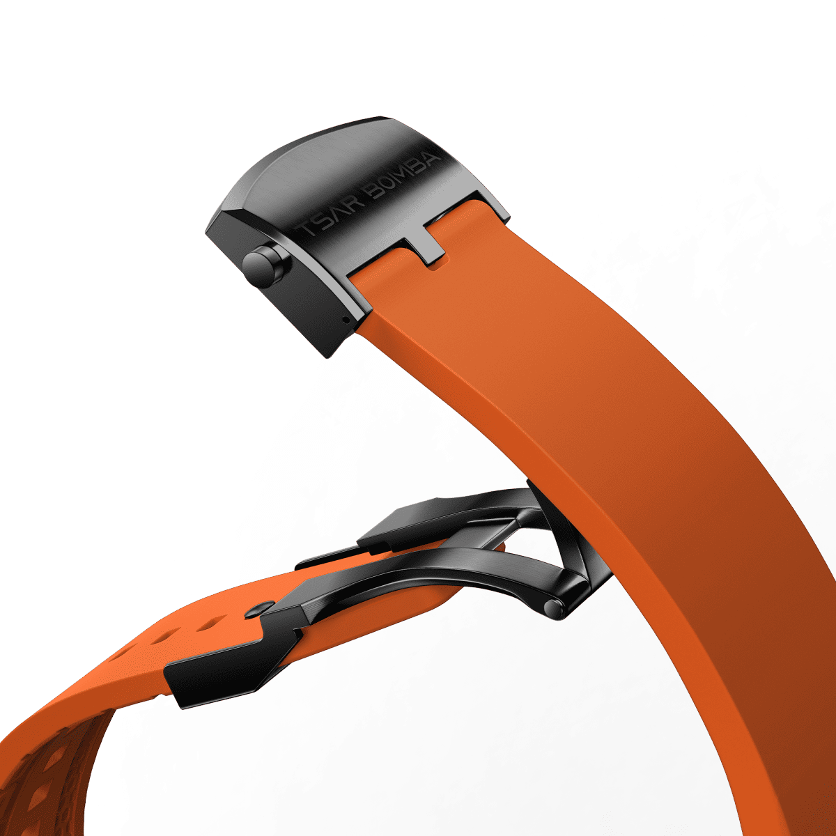 TSAR BOMBA Dark Matter Fluororubber Replacement Watch Strap