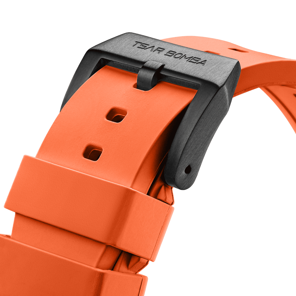 TSAR BOMBA Dark Matter Fluororubber Replacement Watch Strap