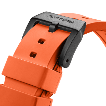 TSAR BOMBA Dark Matter Fluororubber Replacement Watch Strap
