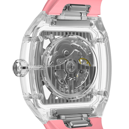 TSAR BOMBA TB8223 Women's Tonneau Skeleton Watch