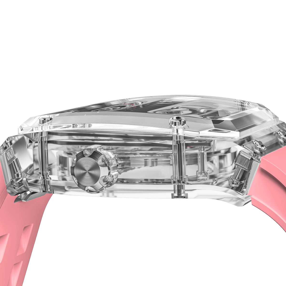 TSAR BOMBA TB8223 Women's Tonneau Skeleton Watch