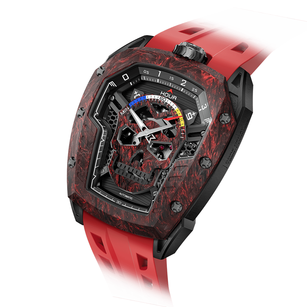 Tsarbomba Reactor-Core Decay Mechanical Carbon Fiber Watch