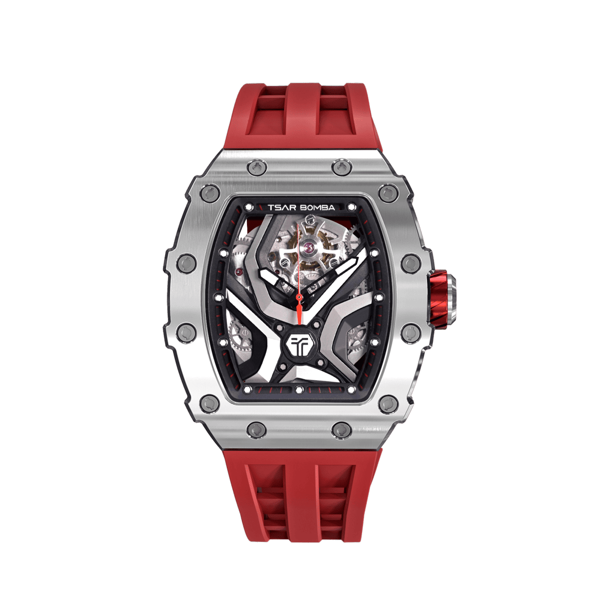 TSAR BOMBA Elemental-TB8206A Men's Tonneau Automatic Sport Watch