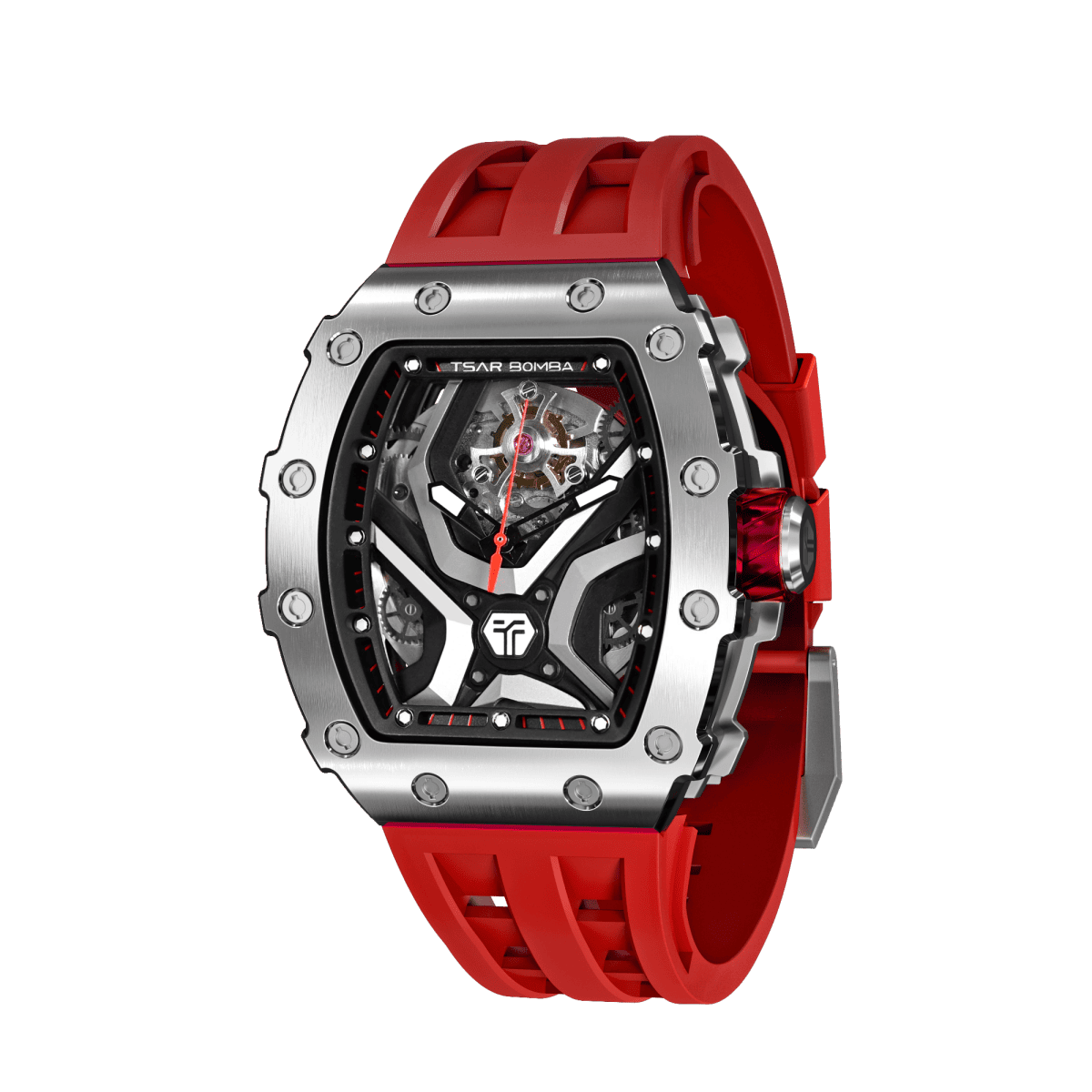TSAR BOMBA Elemental-TB8206A Men's Tonneau Automatic Sport Watch